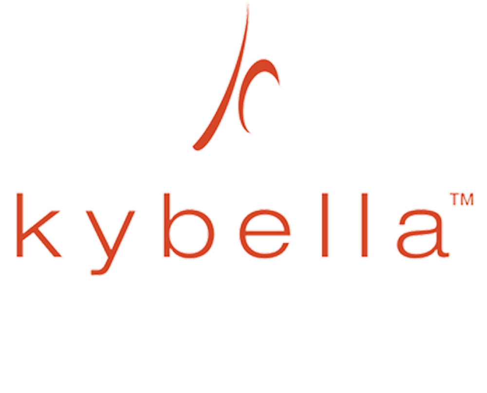 Kybella logo for cosmetic treatment brand